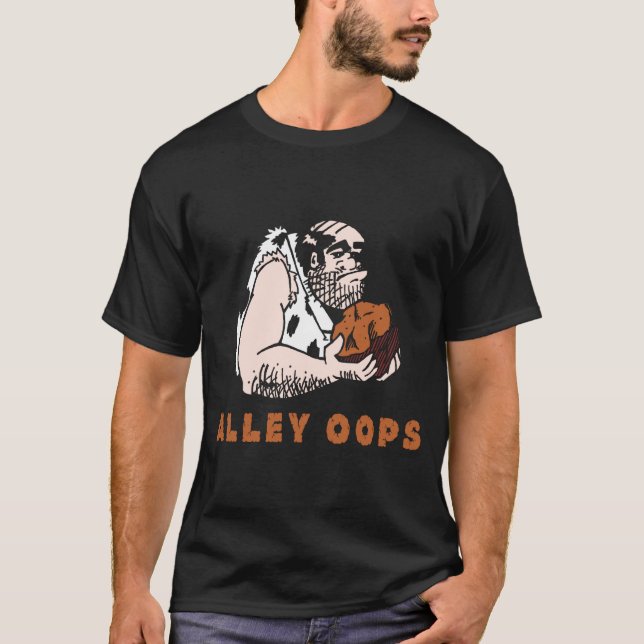 Camiseta Bowling Alley Oops Caveman  (Frente)