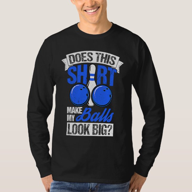 Camiseta Bowling Ball Pin Bowler Strike Bowling Team Bowlin (Frente)