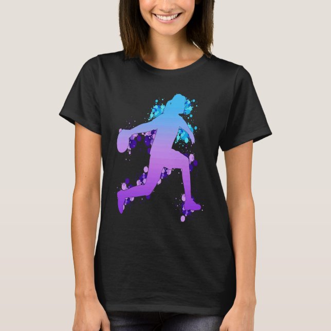 Camiseta Bowling Girl Ball Pin Bowler Strike Bowling Team B (Frente)