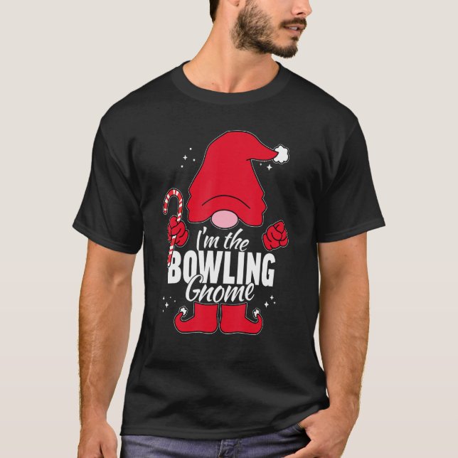 Camiseta Bowling Gnome Matching Family Group Pictures on Ch (Frente)