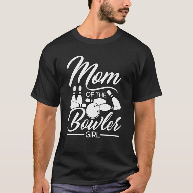 Camiseta Bowling Mom Pin Bowler Strike Bowling Team Bowling (Frente)
