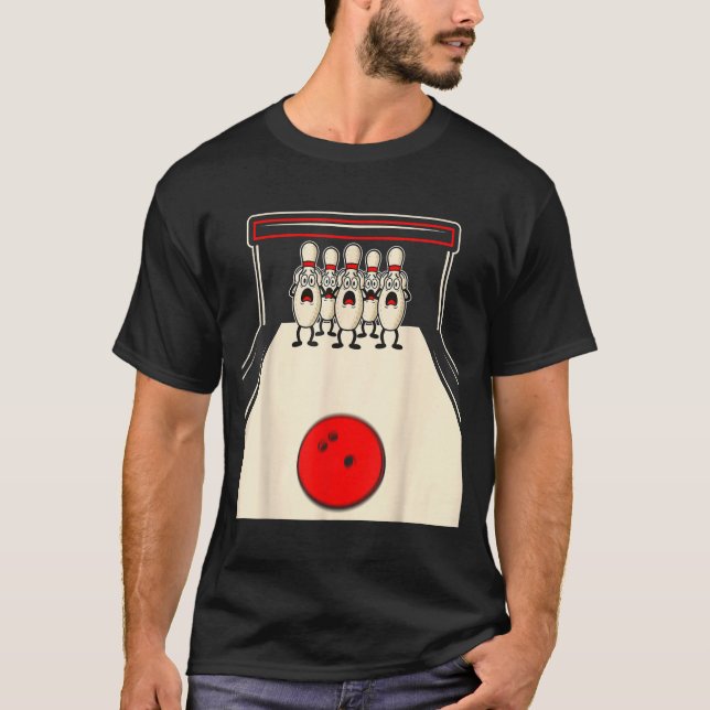 Camiseta Bowling N Ed Ns Funny Bowler Player Kids Boys Men  (Frente)