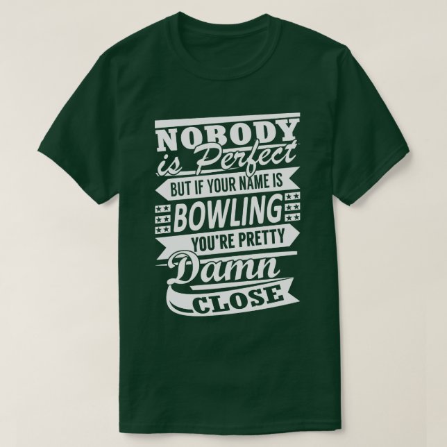 Camiseta Bowling Quote  (Frente do Design)