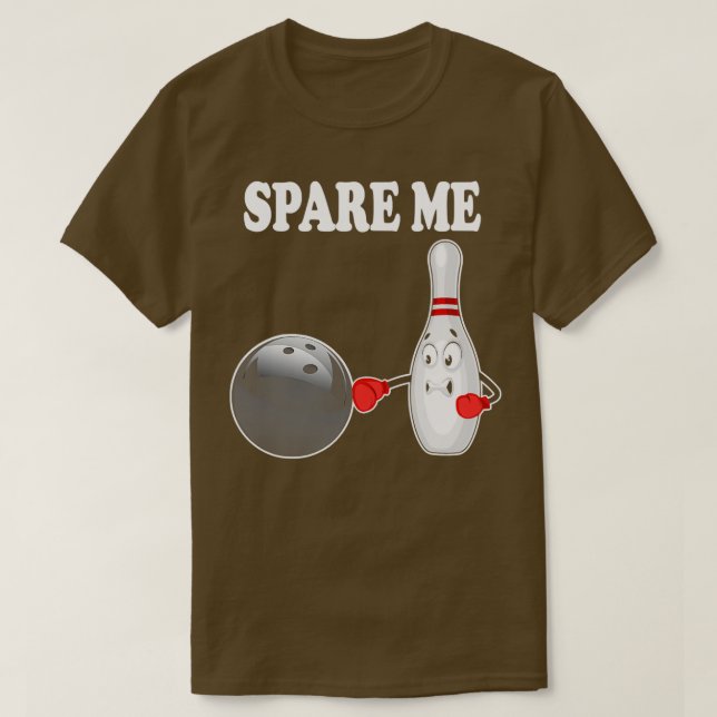 Camiseta Bowling Spare Me Ten Pin Bowler T (Frente do Design)