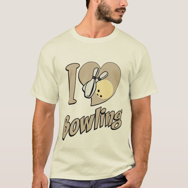 Camiseta bowling vintage desenho (Frente)