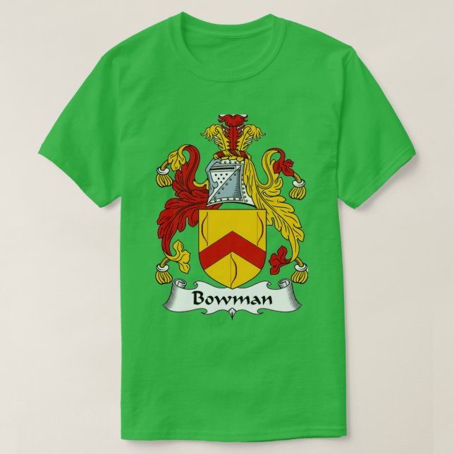 Camiseta Bowman Casaco do Armazém Bowman Family Crest (Frente do Design)