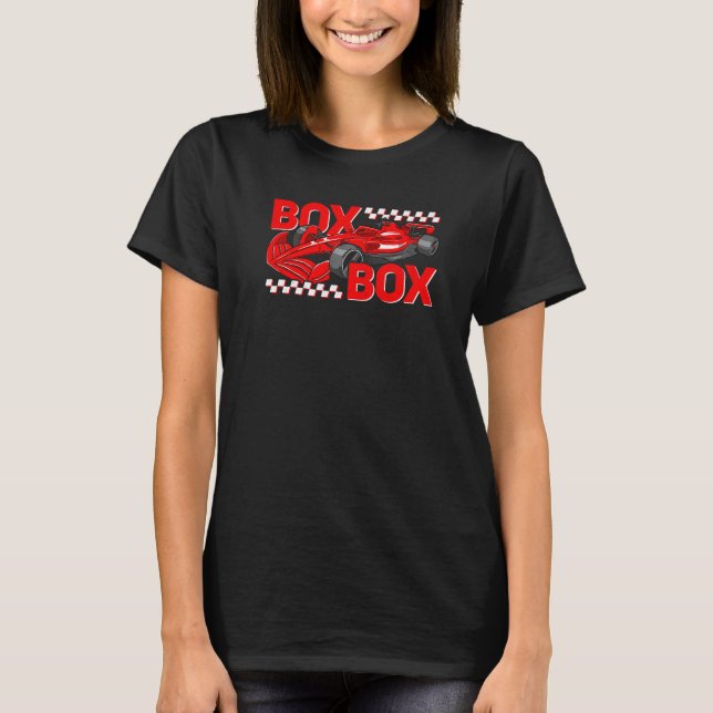 Camiseta Box Box Radio Call Formula Racing Open Wheel Race  (Frente)