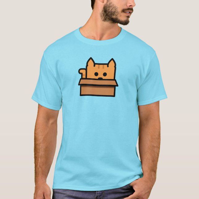 Camiseta Box Cat (Mens) (Frente)