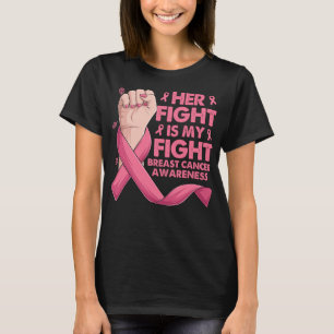 Camiseta Boxando A Mão Sua Luta É O Meu Cancer De Luta