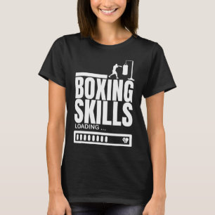 Camiseta Boxando habilidades Carregando Boxer Engraçado