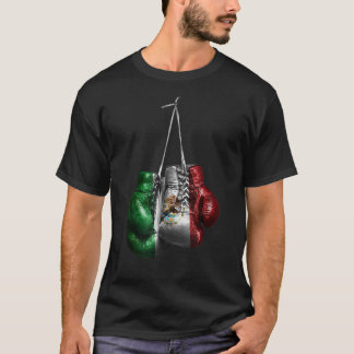 Camiseta Boxas Luvas México Bandeira Vintage