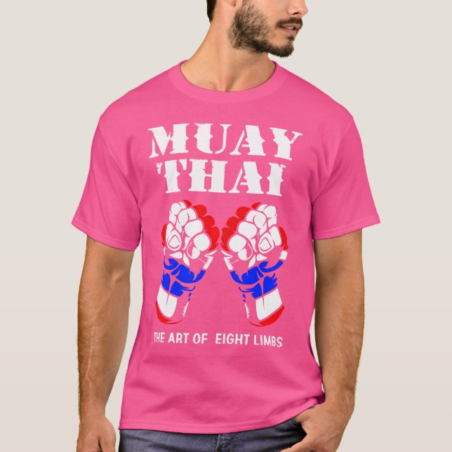 Camiseta Boxe Chute Boxe A Arte Dos 8 Membros Muay Thai (Frente)