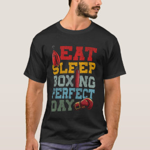 Camiseta Boxe Comer Dormir Boxe Dia Perfeito