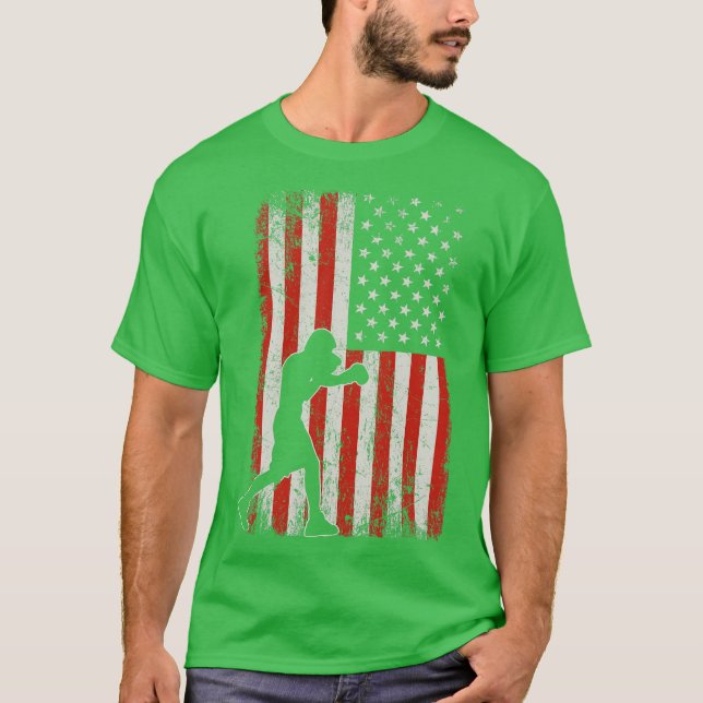 Camiseta Boxe da Bandeira dos EUA (Frente)