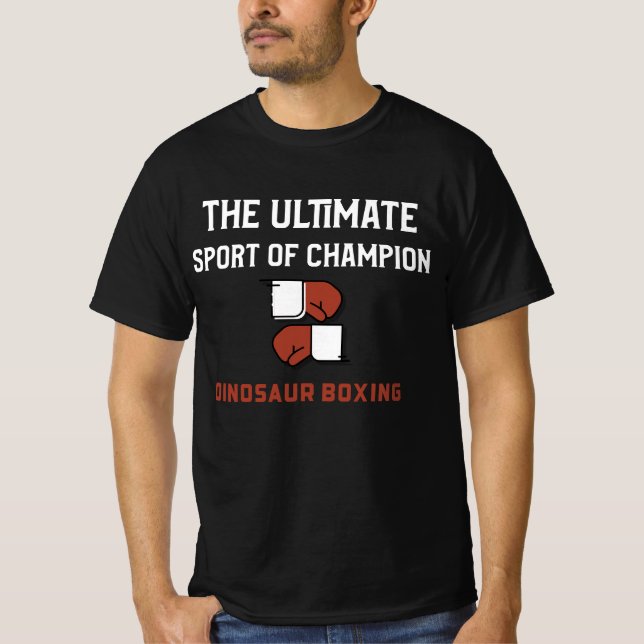 Camiseta boxe de dinossauros, o melhor esporte dos campeões (Frente)