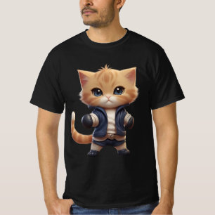Camiseta boxe de gatos