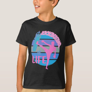 Camiseta Boxe de Kickboxing de Artes Marciais Garotas Kickb
