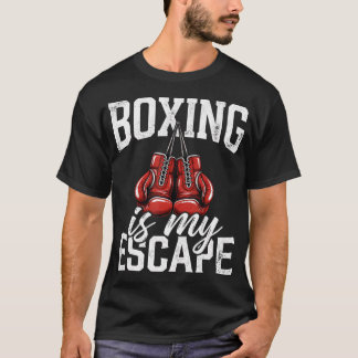 Camiseta Boxe É Meu Escape Vintage