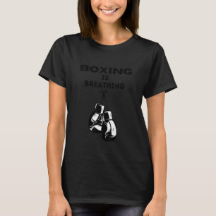Camiseta boxe está respirando para o antigo G de boxe em ca