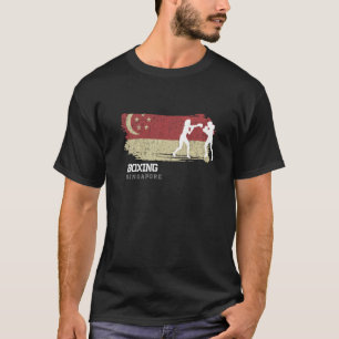 Camiseta Boxe Feminino Singapura Lutador Esportes de Combat