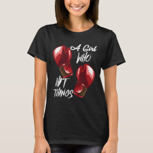 Camiseta Boxe Kickboxing Feminino Uma Garota Que Bate Coisa