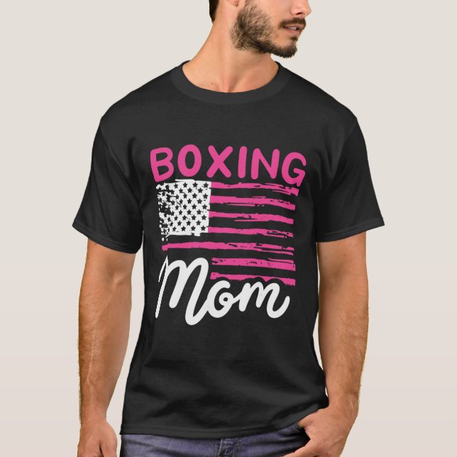 Camiseta Boxe Mãe Boxe Mãe Kickboxing Mamãe Mamãe Mãe (Frente)