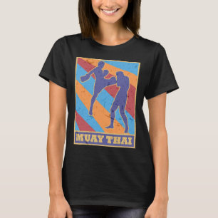 Camiseta Boxe Muay Thai Cores Vintage Retro Kickboxing Mma