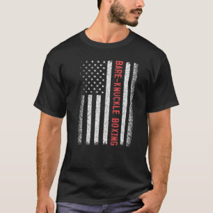 Camiseta Boxe sem Luvas Bandeira Americana 4 de Julho