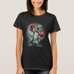 Camiseta Boxeador Dinossauro Boxe Dino Kickboxing T-rex Box