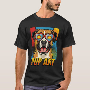 Camiseta Boxeador Estilo de Quadrinhos Retro Pop Art