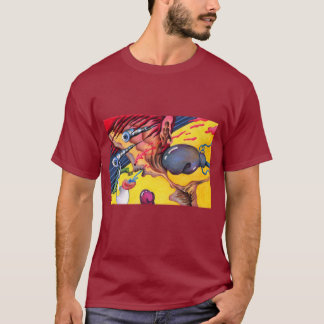 Camiseta Boxeador. Golpe chocante. 