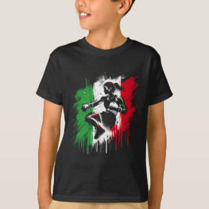 Camiseta Boxeadora Feminina Italiana - Garota de Kickboxing