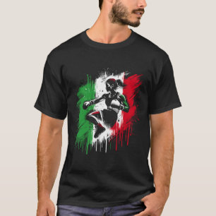 Camiseta Boxeadora Italiana - Garota de Kickboxing Itália