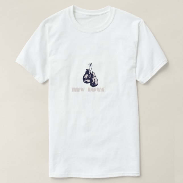 Camiseta Boxeando meu amor (Frente do Design)