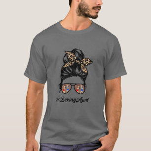 Camiseta Boxeando Tia Cabelo Desgrenhado Coque Leopardo Mul