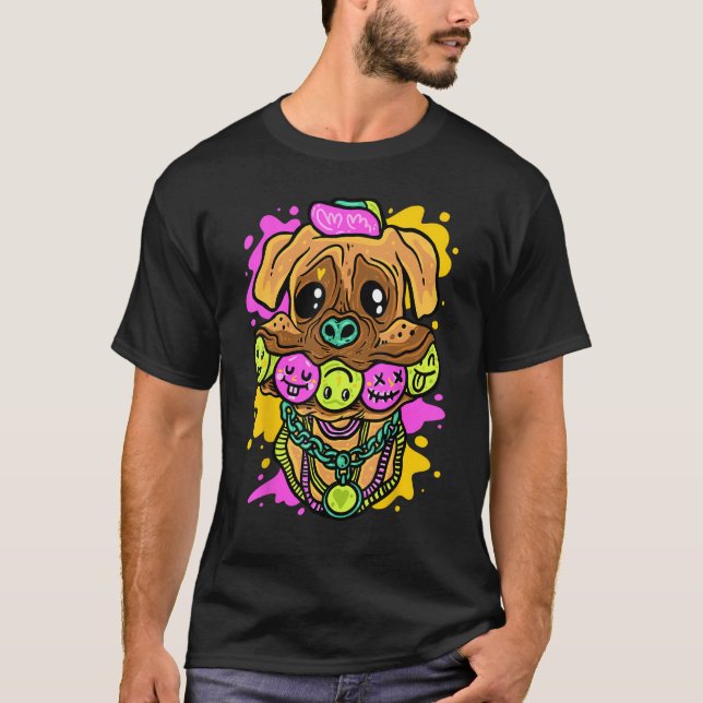 Camiseta Boxeiro alemão Cachorro Design (Frente)