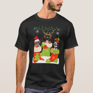 Camiseta Boxeiro De Natal Bonito Em Papais noeis De Rebelde