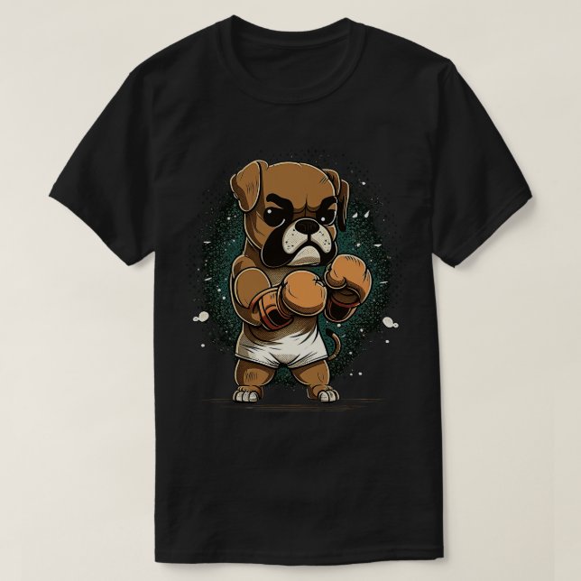 Camiseta Boxer (Frente do Design)
