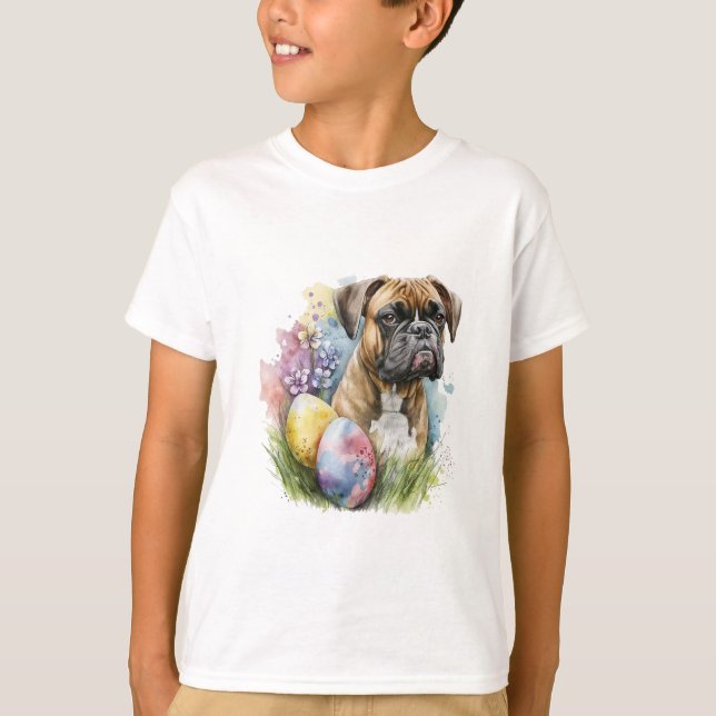 Camiseta Boxer Boxer Easter Ovo, Boxer Felz pascoa Cheio (Frente)