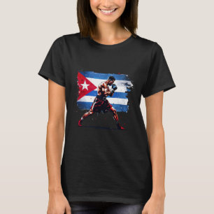 Camiseta Boxer cubano - Luvas do Orgulho Cuba Boxando Caixa
