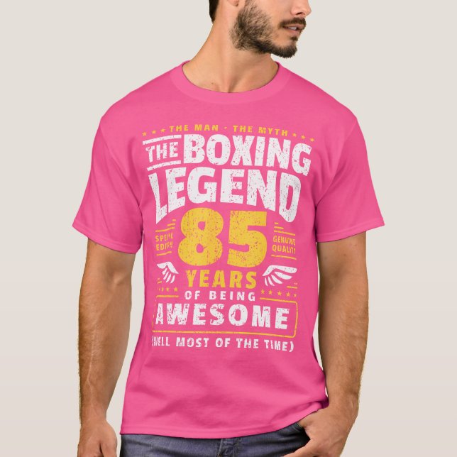 Camiseta Boxer De 85 Anos De Idade (Frente)