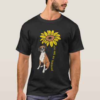 Camiseta Boxer de Mulheres e Meninas com Estampa de Girasso