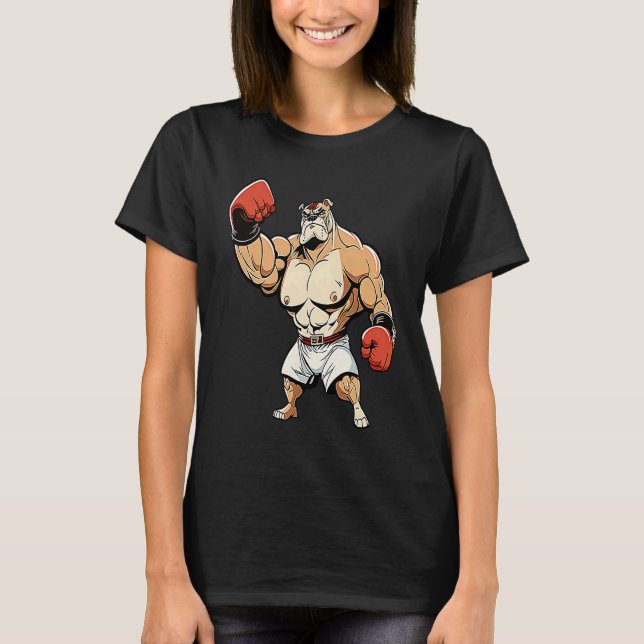 Camiseta Boxer Dog Boxing  1 (Frente)