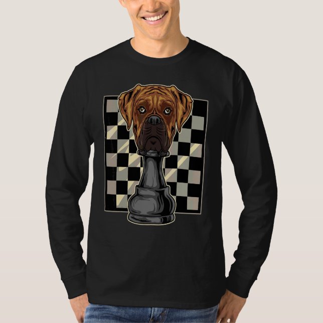 Camiseta Boxer Dog Chess (Frente)