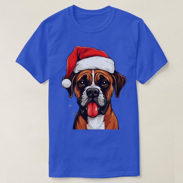 Camiseta Boxer Dog Christmas (Frente do Design)