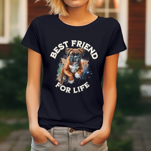 Camiseta Boxer Dog É O Melhor Amigo Da Vida (Criador carregado)