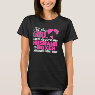 Camiseta Boxer Dog Gift for Women and Girls - Tudo o que eu