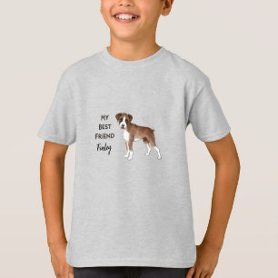 Camiseta Boxer Dog Meu Melhor Amigo Pet Personalizado Nome
