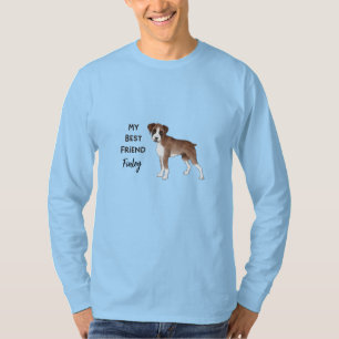 Camiseta Boxer Dog Meu Melhor Amigo Pet Personalizado Nome 