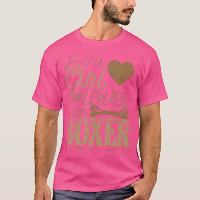 Camiseta Boxer Dog Presente Proprietário (Frente)
